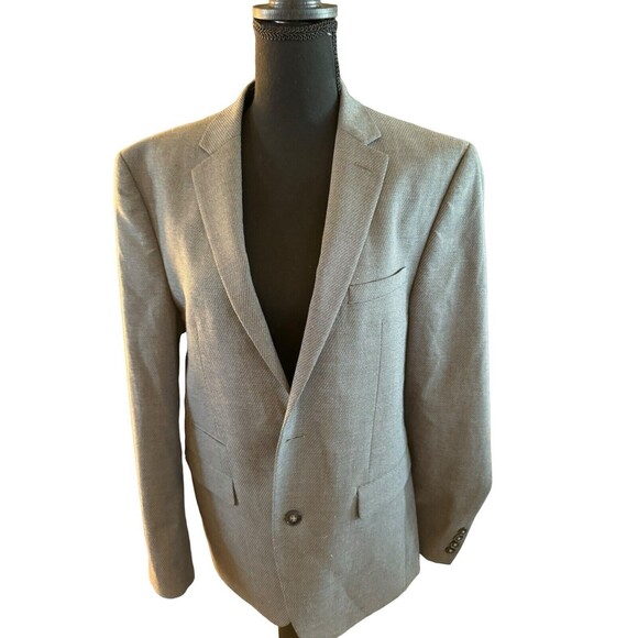 Vince Camuto Men’s‎ Size 38R Stretch Suit Jacket Blazer Gray Grey - Picture 8 of 11